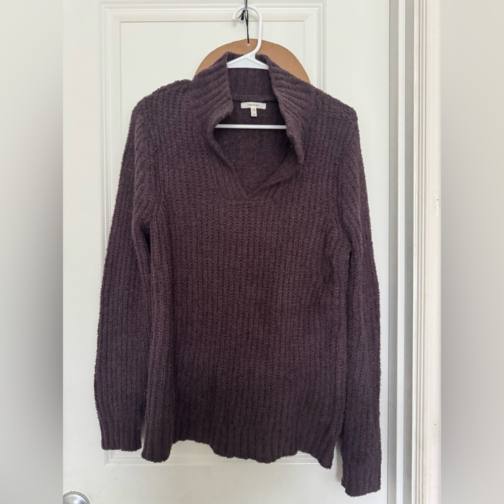Maurices Deep Purple Cowl Neck Sweater